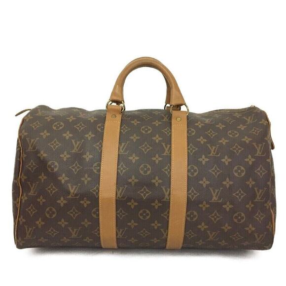 Louis Vuitton Keepall Duffle 45 FRENCH COMPANY Brown Canvas Monogram - Picture 2 of 11